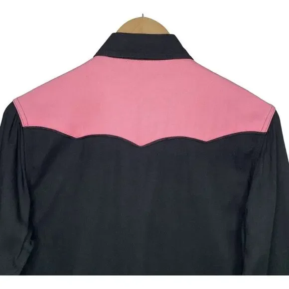 Double RL RRL Ralph Lauren Western Pearl Snap Womens XL New With Defects $228 - Picture 10 of 11